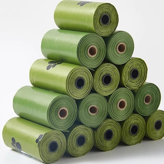 Σκούπα αποβλήτων σκύλου σε συσκευασία – παχύτερη, πλήρως αποικοδομήσιμη κατασκευή, τύπος ρολού, υλικό EPA, με βιοδιασπώμενες σακούλες