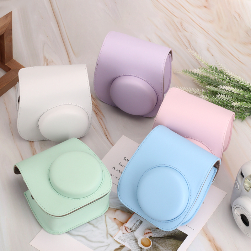 Mini12 fotoaparato krepšys – PU oda, crossbody stilius, kvėpuojantis, atsparus vandeniui, atsparus dilimui, anti-theft apsauga, poliesterio vidus