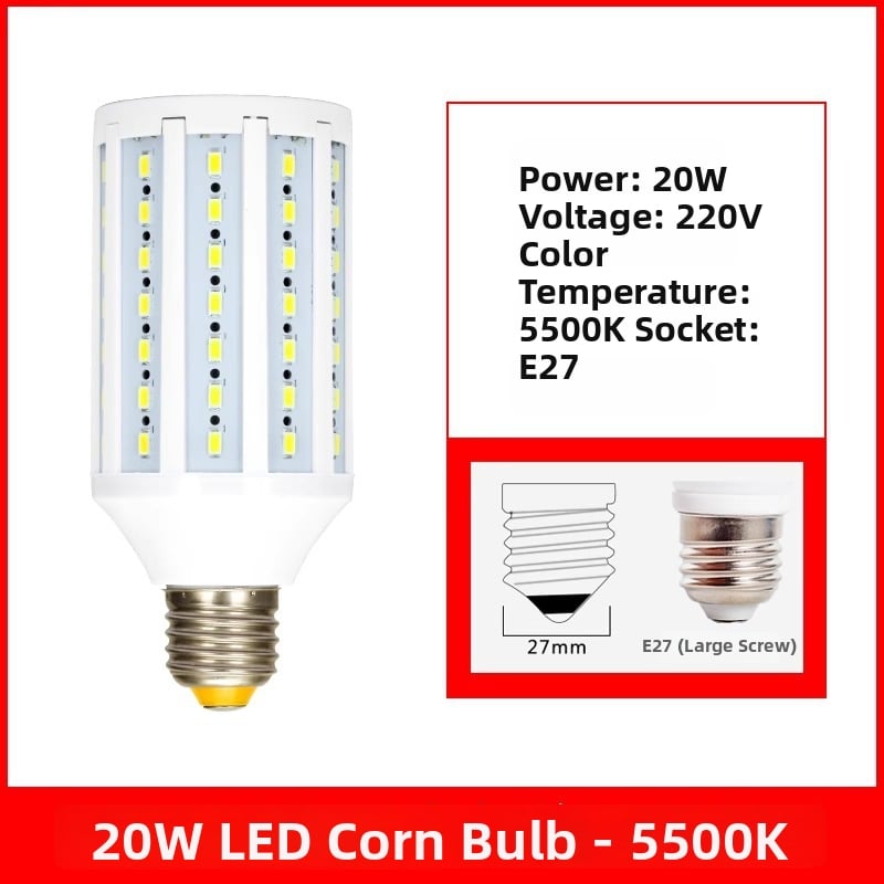 Επαγγελματικός λαμπτήρας LED για φωτογράφιση με βάση E27, 220V, εύρος ισχύος 20W–200W, ρυθμιζόμενη φωτεινότητα, ρυθμιζόμενος φωτισμός