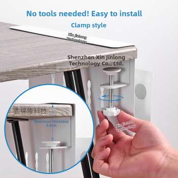 Planšetdatora un viedtālruņa statīvs ar sānu gravitācijas skavu, modeļa XJL-003; svars 1200 g; saderīgs ar iPad un iPhone paaudzēm.