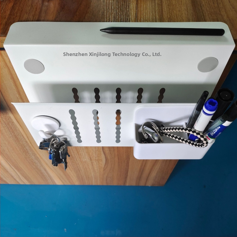 Planšetdatora un viedtālruņa statīvs ar sānu gravitācijas skavu, modeļa XJL-003; svars 1200 g; saderīgs ar iPad un iPhone paaudzēm.