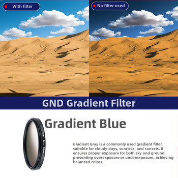 Gradientinių filtrų rinkinys 5-1 SLR kamerai, universalus tvirtinimas, įtrauktos 3 švaros servetėlės, OEM apdorojimas