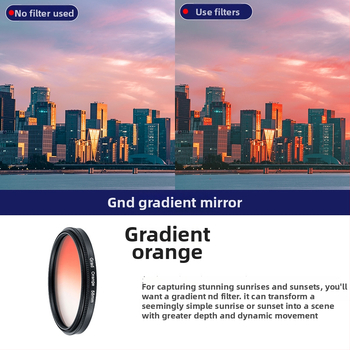 Gradientinių filtrų rinkinys 5-1 SLR kamerai, universalus tvirtinimas, įtrauktos 3 švaros servetėlės, OEM apdorojimas