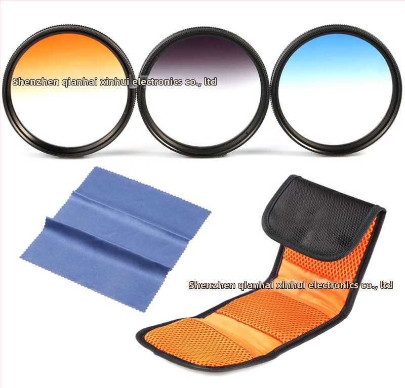 Gradientinių filtrų rinkinys 5-1 SLR kamerai, universalus tvirtinimas, įtrauktos 3 švaros servetėlės, OEM apdorojimas