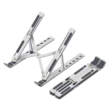 Βάση Φορητού Υπολογιστή N8 – Αλουμινένιο Κράμα, Αναδιπλούμενη, Μεταλλική Κατασκευή, 200 g