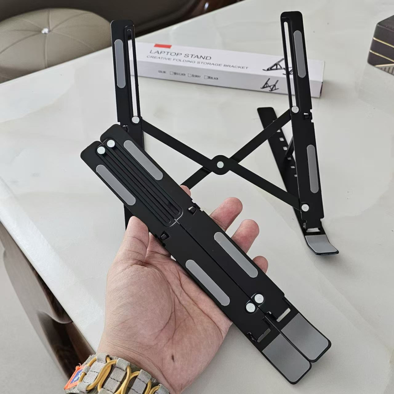 Βάση Φορητού Υπολογιστή N8 – Αλουμινένιο Κράμα, Αναδιπλούμενη, Μεταλλική Κατασκευή, 200 g