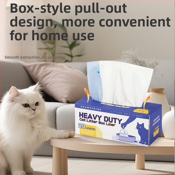 HDPE παχυσμένη φορητή σακούλα αποβλήτων γάτας