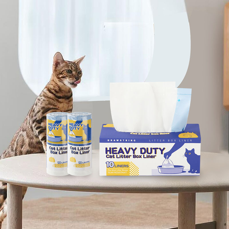 HDPE παχυσμένη φορητή σακούλα αποβλήτων γάτας