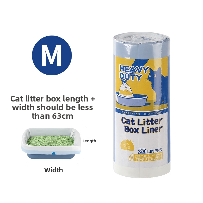 HDPE παχυσμένη φορητή σακούλα αποβλήτων γάτας