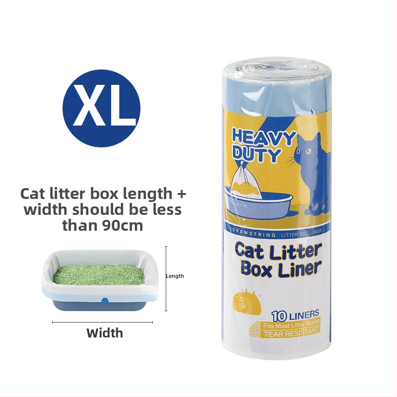 HDPE παχυσμένη φορητή σακούλα αποβλήτων γάτας