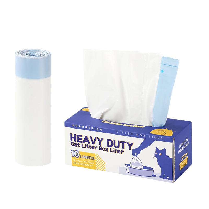 HDPE παχυσμένη φορητή σακούλα αποβλήτων γάτας