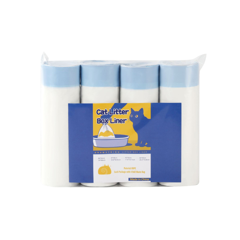 HDPE παχυσμένη φορητή σακούλα αποβλήτων γάτας