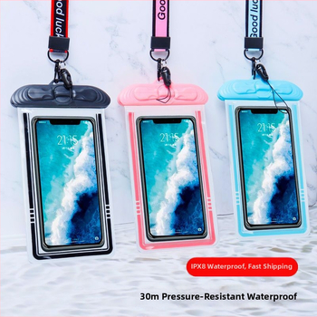 Husă impermeabilă pentru telefon cu touchscreen, PVC, pentru înot, scufundări și activități în aer liber