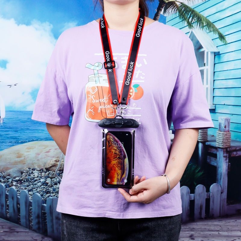 Husă impermeabilă pentru telefon cu touchscreen, PVC, pentru înot, scufundări și activități în aer liber