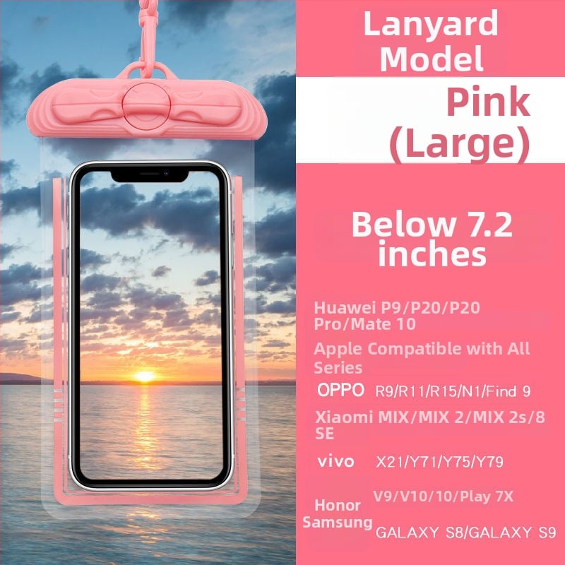 Husă impermeabilă pentru telefon cu touchscreen, PVC, pentru înot, scufundări și activități în aer liber