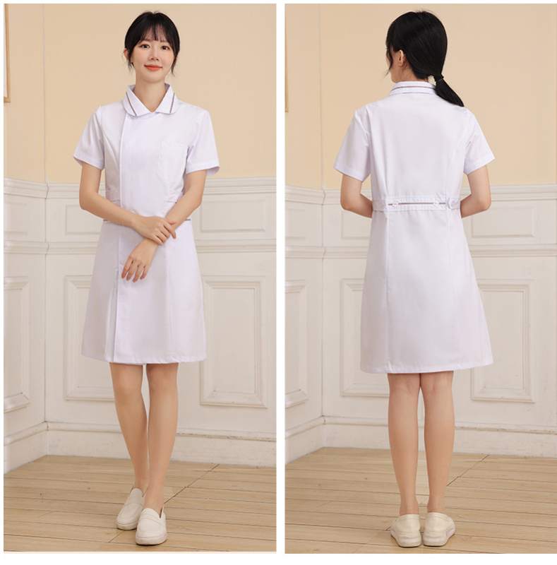 Σετ νοσηλευτικής στολής με ύφασμα πολυεστερ-βαμβακί που απομακρύνει την υγρασία, μακριά μανίκια, κορυφή με κλασικό γιακά και παντελόνι (σετ σε δύο μέρη)