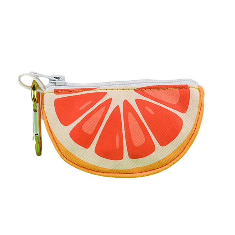 Διανομέας σακουλών απορριμμάτων κατοικίδιών με μοτίβο φρούτων και θήκη αποθήκευσης, πολυεστέρας, στυλ flat-mouth, παχυνμένος, αδειοδοτημένη ιδιωτική ετικέτα