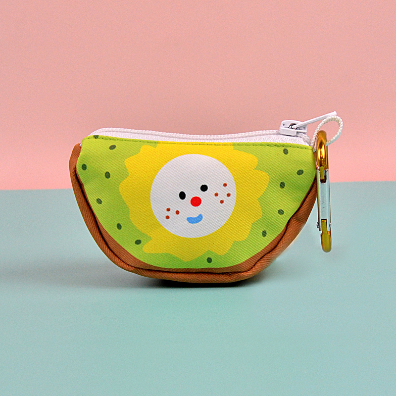 Διανομέας σακουλών απορριμμάτων κατοικίδιών με μοτίβο φρούτων και θήκη αποθήκευσης, πολυεστέρας, στυλ flat-mouth, παχυνμένος, αδειοδοτημένη ιδιωτική ετικέτα