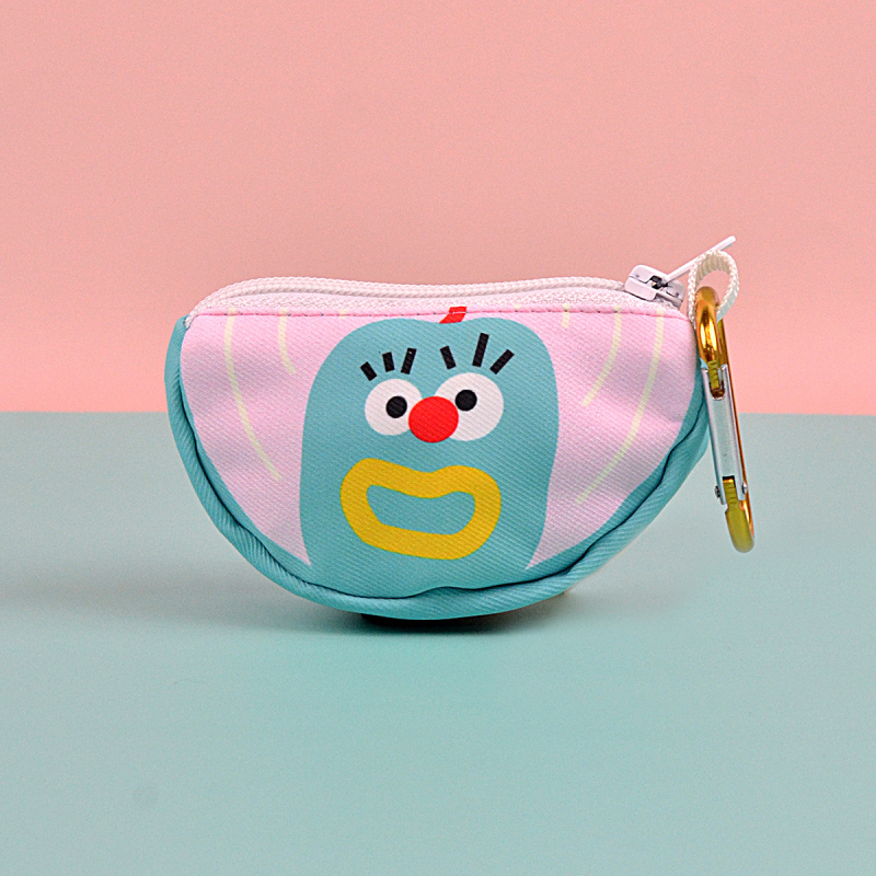 Διανομέας σακουλών απορριμμάτων κατοικίδιών με μοτίβο φρούτων και θήκη αποθήκευσης, πολυεστέρας, στυλ flat-mouth, παχυνμένος, αδειοδοτημένη ιδιωτική ετικέτα