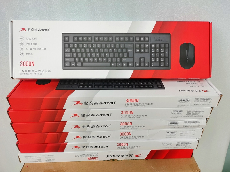 Sada klávesnice a myši USB, optické 1000 DPI, káblové alebo bezdrôtové, pre notebook, domov, kancelária, hry