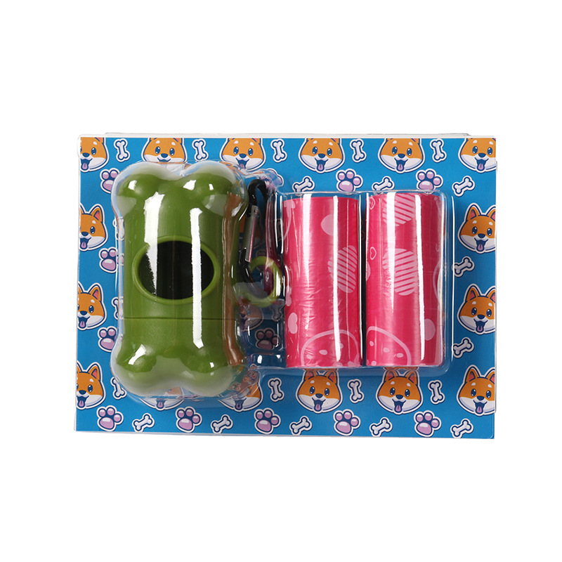 Διανεμητής σακουλών αποβλήτων κατοικιδίων με άρωμα φράουλας, 15 σακούλες ανά ρολό, υλικό HDPE, σχεδιασμός επίπεδου ανοίγματος