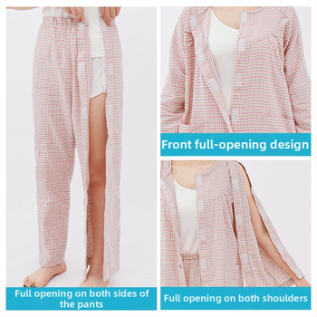 Jingruikang Zdravotnícke odevy pre starostlivosť, unisex, 95% bavlna, raglánové dlhé rukávy, okrúhly výstrih, dlhý strih 80–100 cm, jar/jeseň