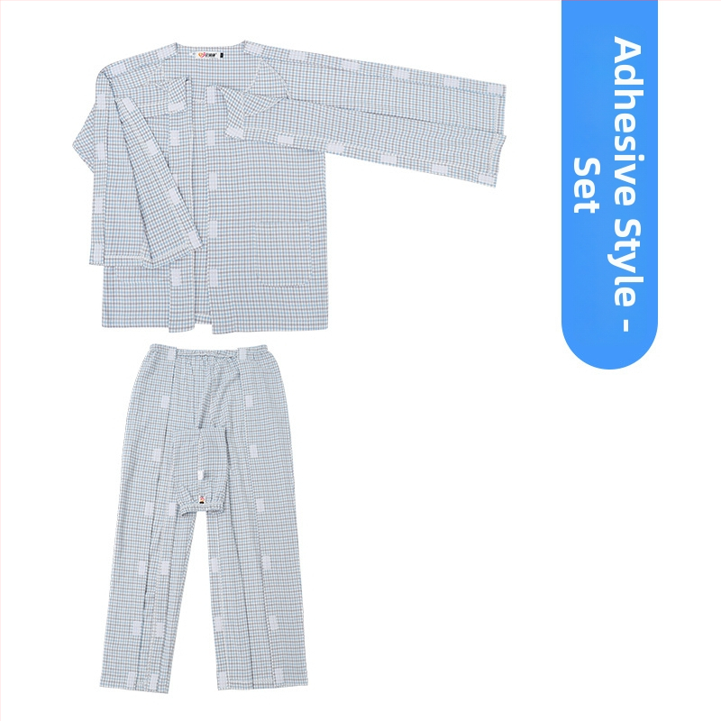 Jingruikang Zdravotnícke odevy pre starostlivosť, unisex, 95% bavlna, raglánové dlhé rukávy, okrúhly výstrih, dlhý strih 80–100 cm, jar/jeseň