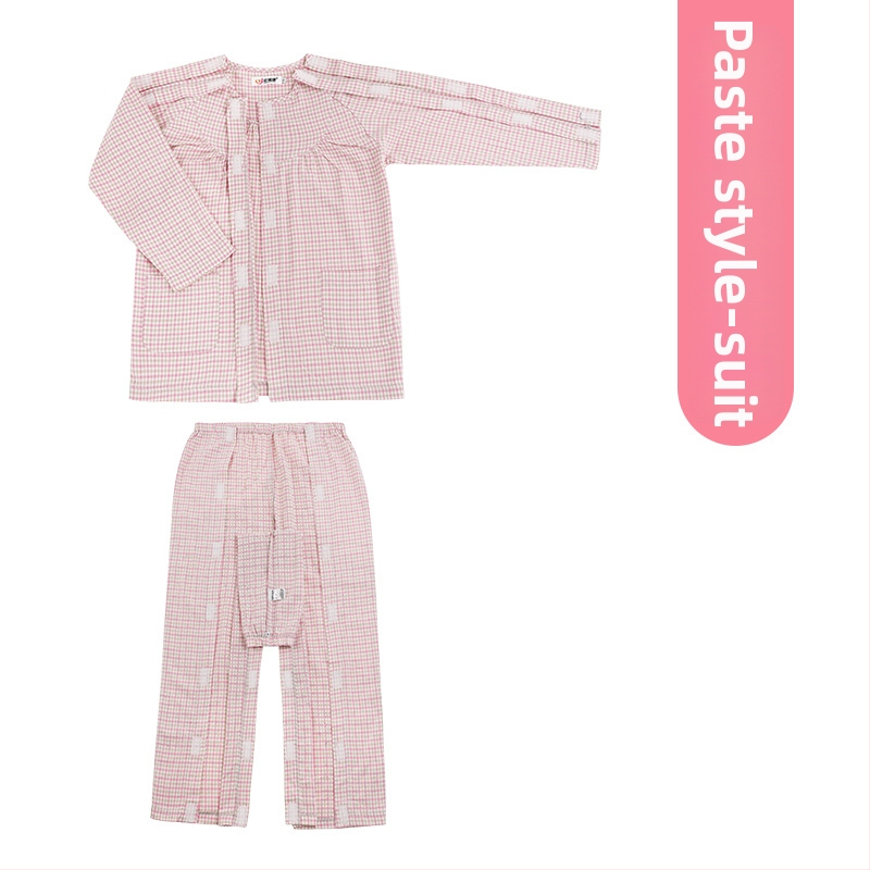 Jingruikang Zdravotnícke odevy pre starostlivosť, unisex, 95% bavlna, raglánové dlhé rukávy, okrúhly výstrih, dlhý strih 80–100 cm, jar/jeseň