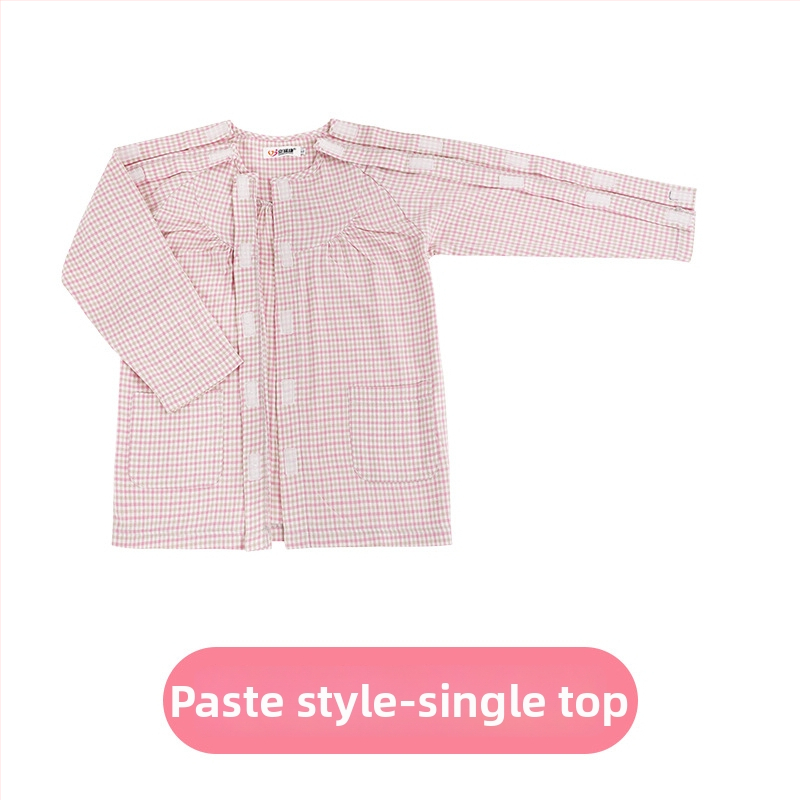 Jingruikang Zdravotnícke odevy pre starostlivosť, unisex, 95% bavlna, raglánové dlhé rukávy, okrúhly výstrih, dlhý strih 80–100 cm, jar/jeseň