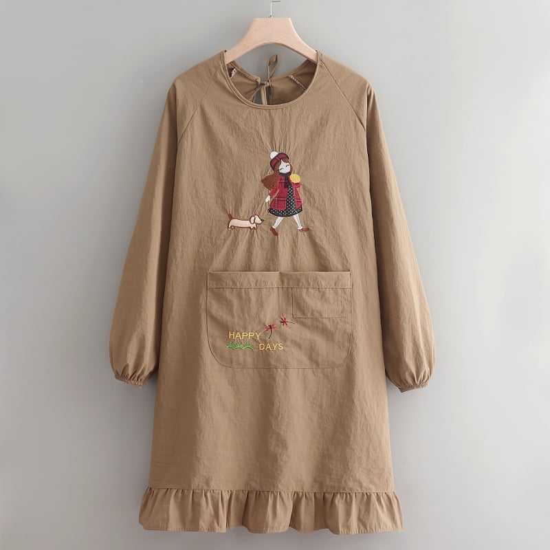 Ръкавен предник, Taslan материя, антизамърсяващ текстил, модерен стил, карикатурен принт