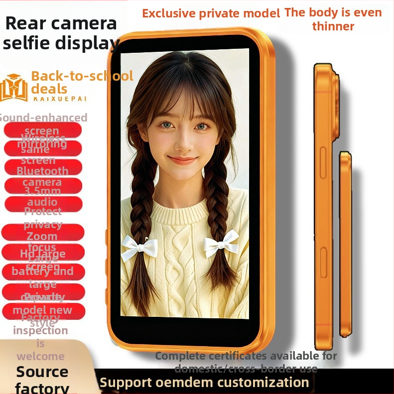 Selfie zaslon za pametni telefon sa stražnjom kamerom za uživo prijenos – stabilizacija slike, Bluetooth, uključeno daljinsko, univerzalna kompatibilnost