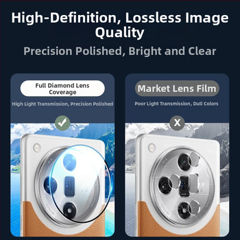 Aizsargfilms no kalta stikla objektīvam Oppo Find X8 Pro / Find X8S / Find X7 – HD skaidrība, objektīva aizsardzība