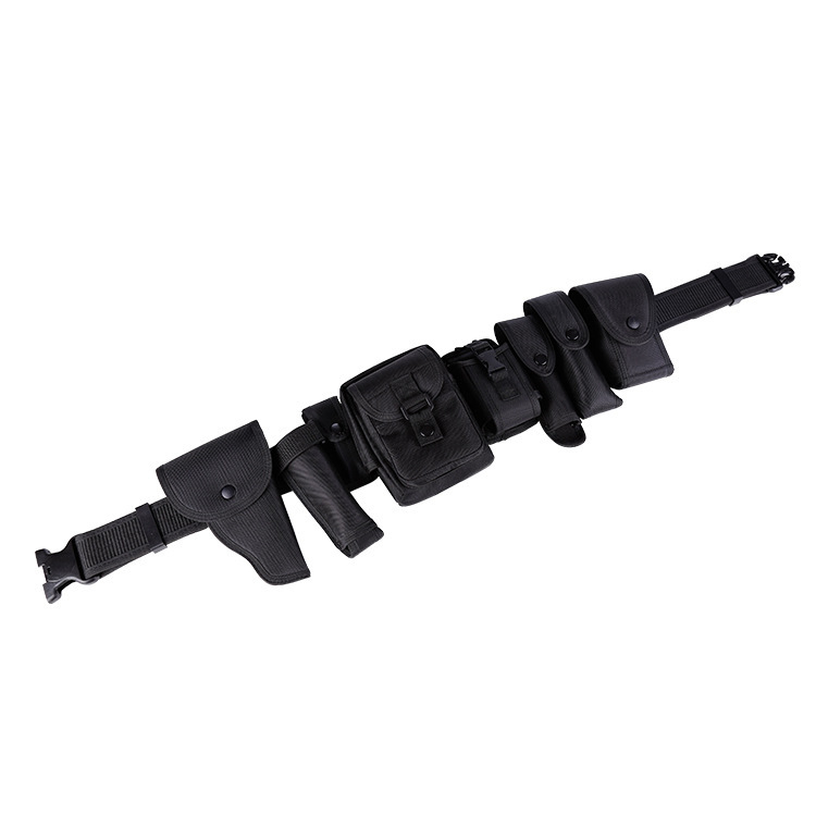 Xiesheng Curea Tactică Multifuncțională A – Set cu opt piese pentru Echipament de Securitate pentru Patrulare, Curea din Nylon Oxford Canvas, Cataramă din Plastic, Închidere cu Cataramă, Lățime >4 cm, Ambalaj Individual