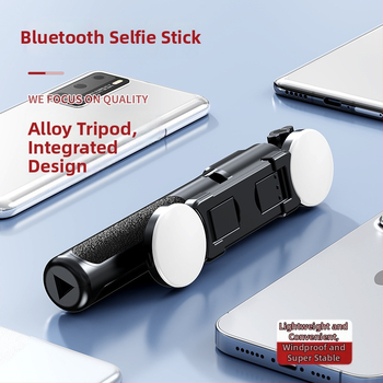 Selfie nūja Z115 ar statīvu, 1,2 m izplešams, Bluetooth tālvadība, LED gaismas lukturis, EIS atbalsts