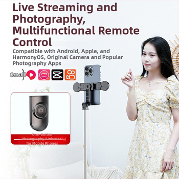 Selfie nūja Z115 ar statīvu, 1,2 m izplešams, Bluetooth tālvadība, LED gaismas lukturis, EIS atbalsts