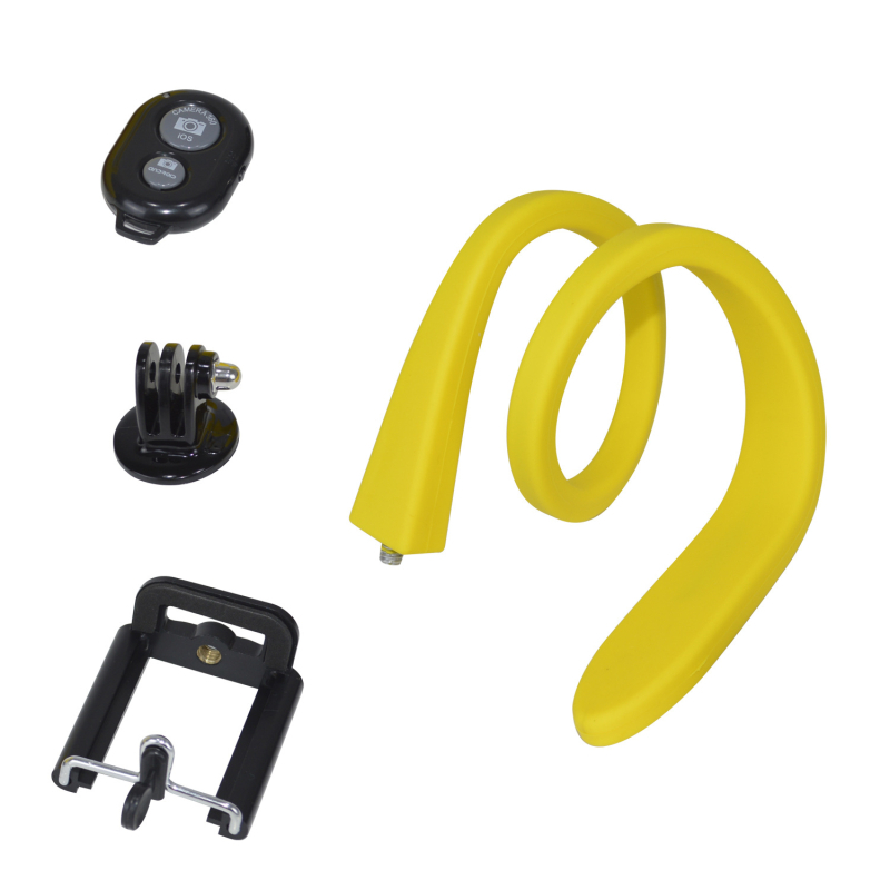 Selfie tyč so hadím silikónovým držiakom, Bluetooth diaľkové ovládanie, univerzálna kompatibilita s mobilnými telefónmi, GP103E, Wesport