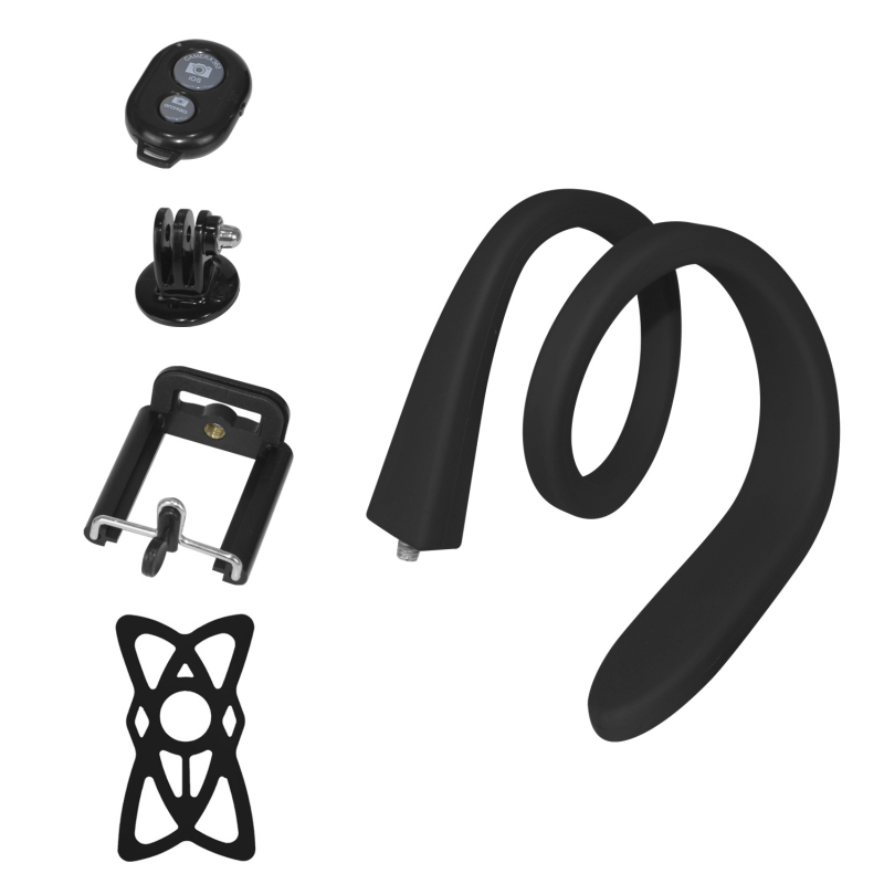 Selfie tyč so hadím silikónovým držiakom, Bluetooth diaľkové ovládanie, univerzálna kompatibilita s mobilnými telefónmi, GP103E, Wesport