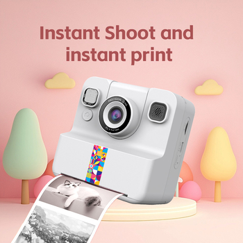 LEFUXIN A30 Instantskaamera lastele – Polaroid-stiilis printimine, TF-kaardi salvestus, 3-tunnine aku kestvus, ABS-korpus