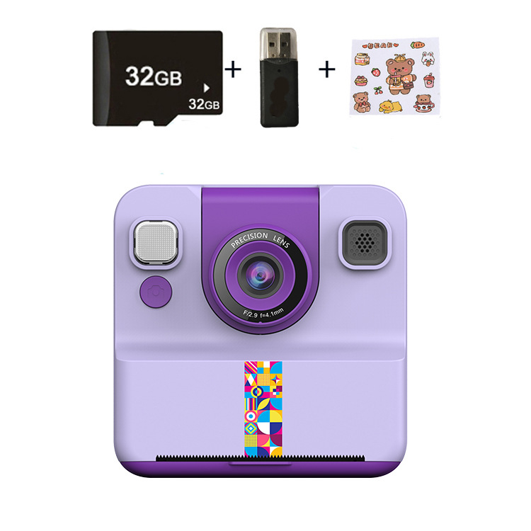 LEFUXIN A30 Instantskaamera lastele – Polaroid-stiilis printimine, TF-kaardi salvestus, 3-tunnine aku kestvus, ABS-korpus