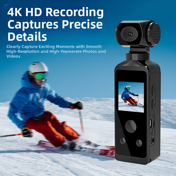 Kabatas kamera 850 - 4K 3840x2160, TF kartes glabāšana, 1,3 colu LCD, ABS korpuss