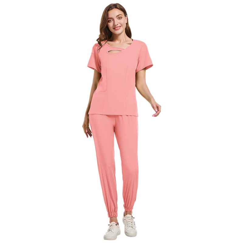 Uniszex, nedvszívó poliészter-elasztán anyag, rövid ujjú, kerek nyak, felső és alsó rész készlet