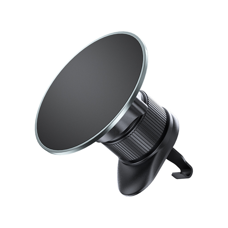Držiak na telefón do auta s otočením o 360° z magnetického hliníkového zliatiny a ABS, vhodný pre výduch klimatizácie a palubnú dosku, univerzálny dizajn, podpora prispôsobenia