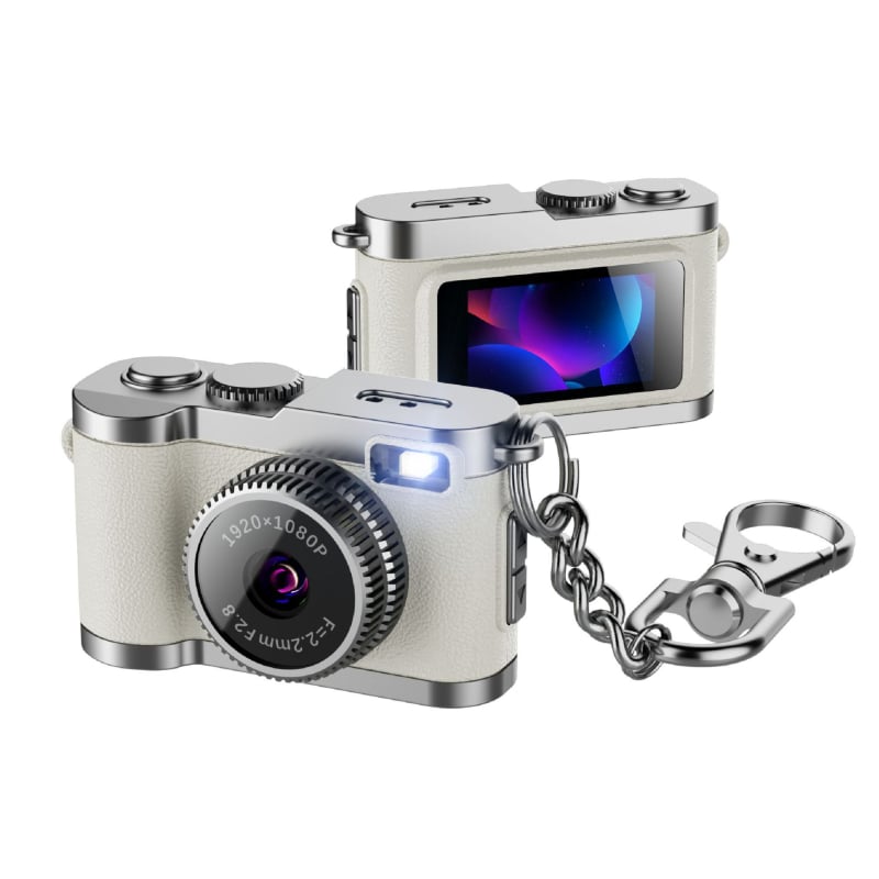 Mini kamera-privjesak za ruksak (0,96-inčni IPS zaslon u boji, 12–20MP, TF kartica, Model G2, 1–3 sata rada)