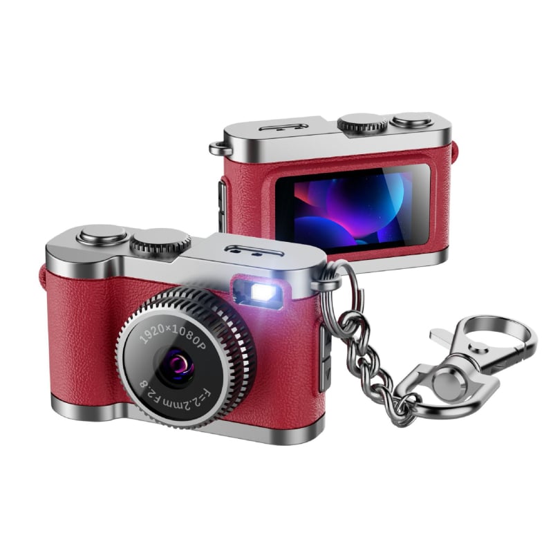 Mini kamera-privjesak za ruksak (0,96-inčni IPS zaslon u boji, 12–20MP, TF kartica, Model G2, 1–3 sata rada)