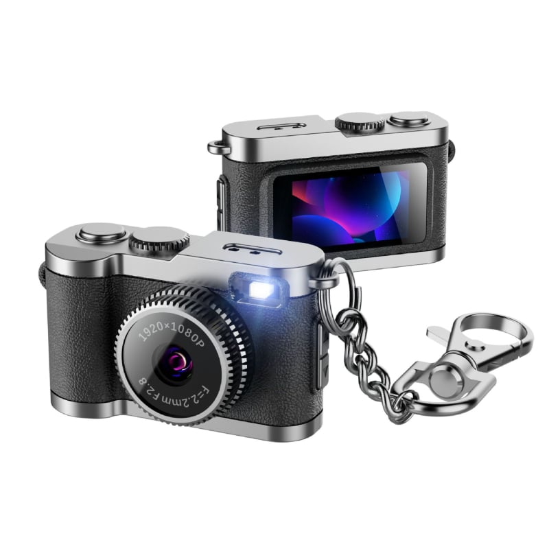 Mini kamera-privjesak za ruksak (0,96-inčni IPS zaslon u boji, 12–20MP, TF kartica, Model G2, 1–3 sata rada)
