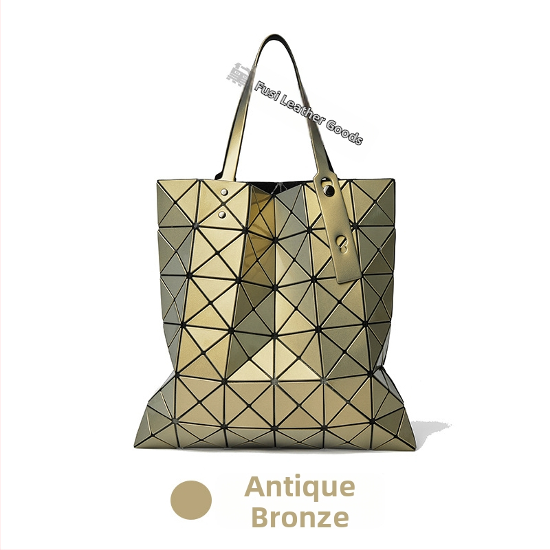 Taška Tote s geometrickým rhombovým quiltom, PVC, mestský jednoduchý štýl, horizontálny štvorcový tvar, vnútorné vrecká so zipsom, vrecko na telefón a ID, dvojité popruhy