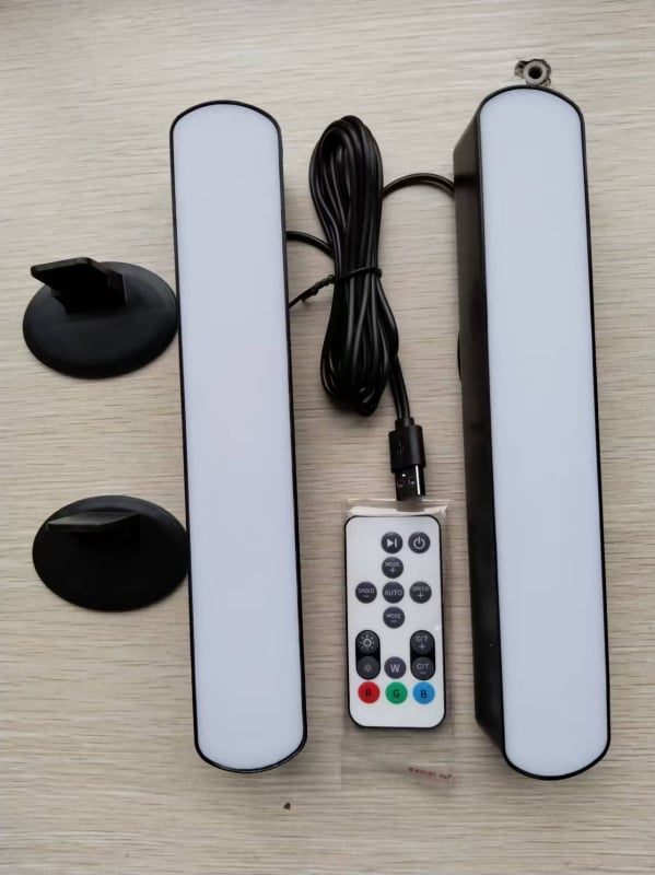 Нощна лампа за настолен компютър – USB захранване, дистанционно управление, музикална функция, геометричен 3D дизайн, PP абажур