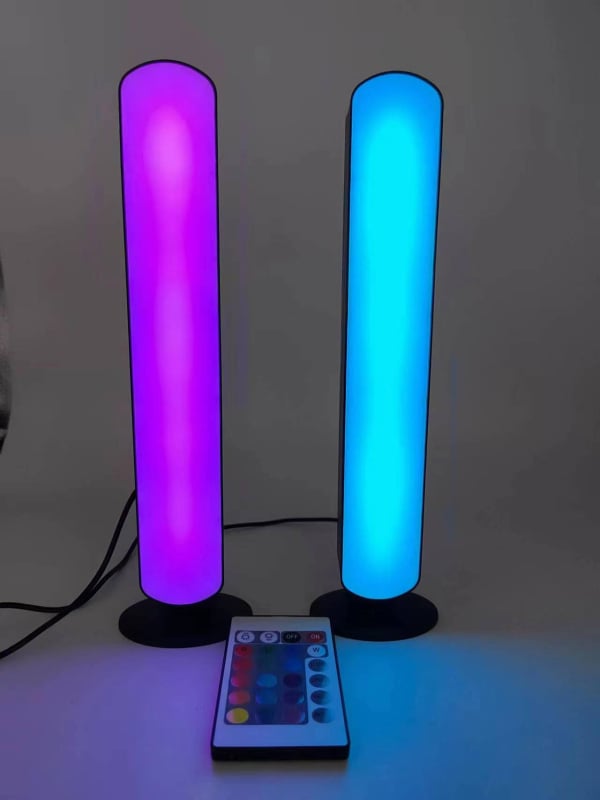 Нощна лампа за настолен компютър – USB захранване, дистанционно управление, музикална функция, геометричен 3D дизайн, PP абажур