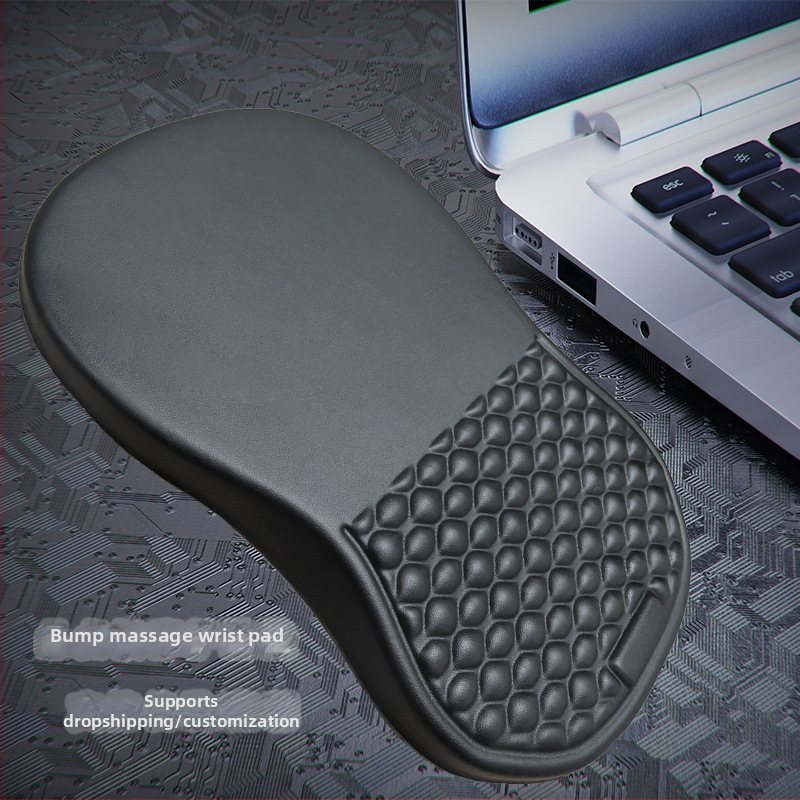 Gaming podloga za miša sa silikonskom podrškom zglobova — Model Njr slope wrist pad, Materijal: silikon, Proizvodnja: injekcijsko oblikovanje, Značajka: podrška zglobova