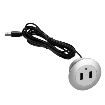 Încărcător USB pentru birou cu încărcător încorporat cu mai multe porturi – încărcare rapidă QC2.0, ieșire 2A, putere maximă 10W